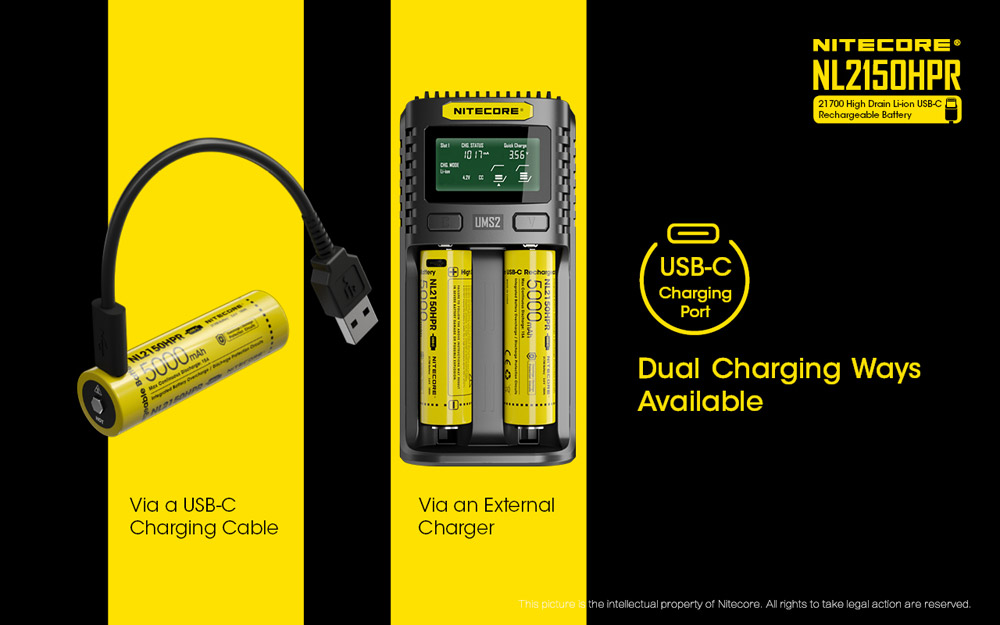 Nitecore 21700 5000mah - NL2150HPR 3