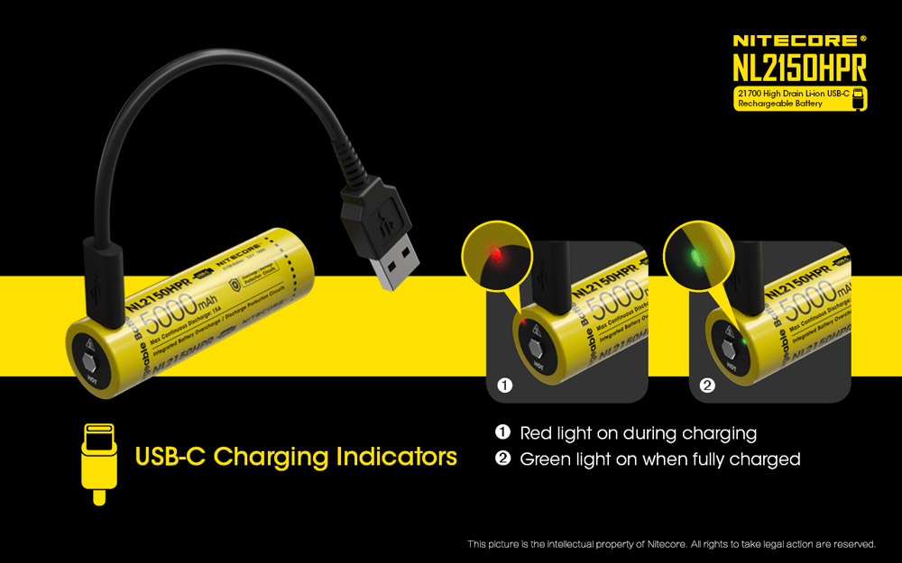 Nitecore 21700 5000mah - NL2150HPR 4