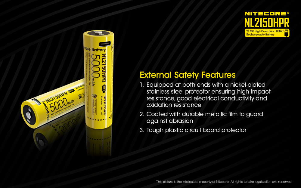 Nitecore 21700 5000mah - NL2150HPR 8