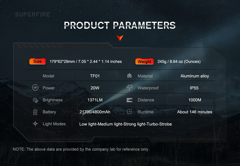 Supfire TF01 10